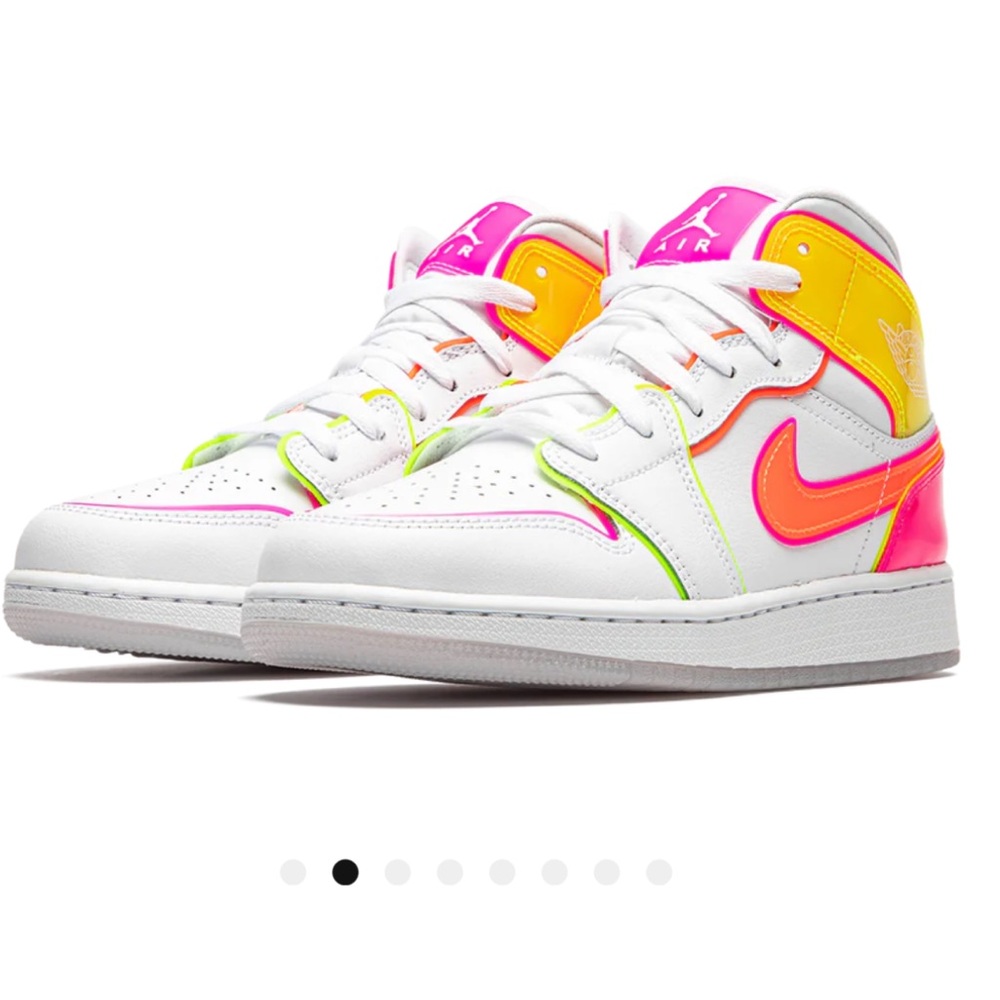 Nike Air Jordan 1 Mid SE GS "Edge Glow" sneakers 7Y